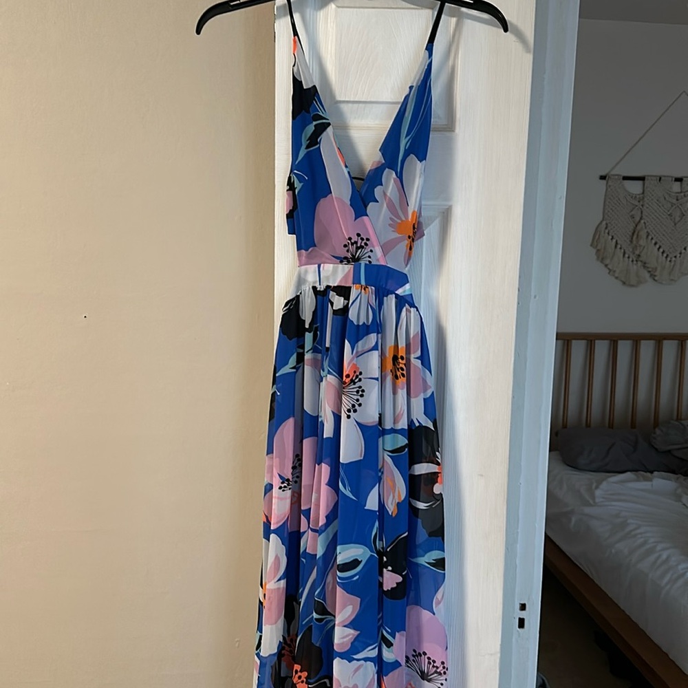 NWT express maxi dress with side cutouts XS